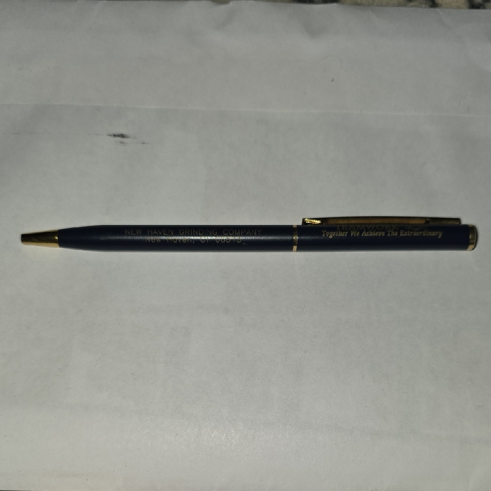 New Haven Grinfing Company Promotional Blue Pen